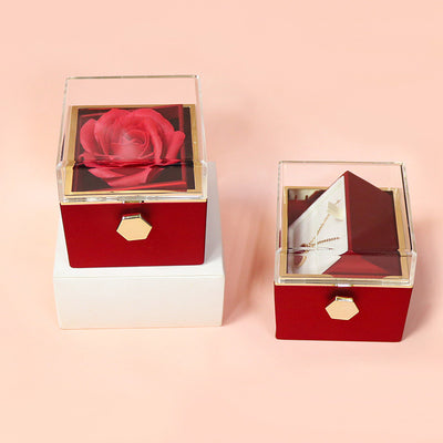 Packaging of Rotating Soap Flower Rose Gift Box - WEVOR