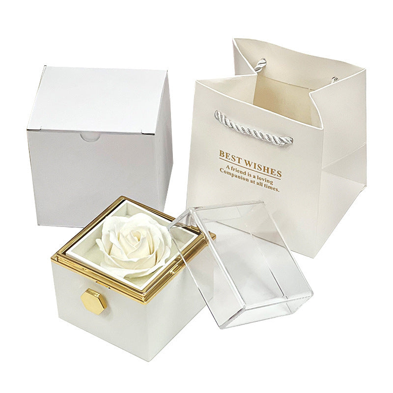 Rotating Soap Flower Rose Gift Box - Perfect Valentine's Gift - WEVOR